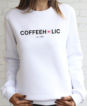 Coffeeholic Crew Neck Sweatshirt