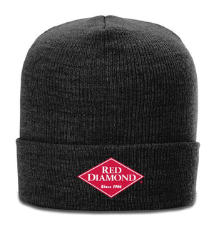 Red Diamond Knit Hat