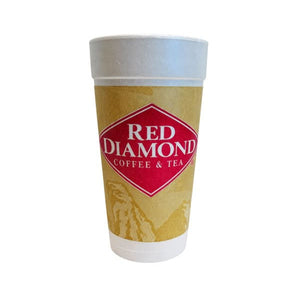 Red Diamond Foam Coffee Cup