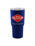 Blue Red Diamond Soft Touch Hot and Cold Tumbler