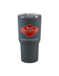 Grey Red Diamond Soft Touch Hot and Cold Tumbler
