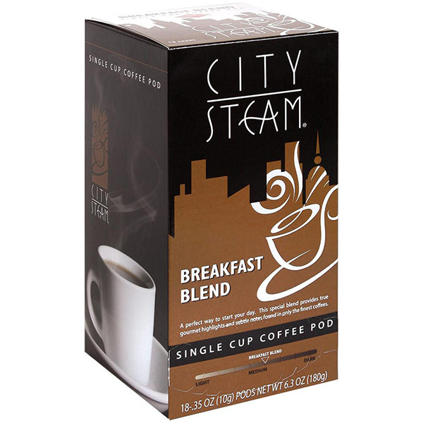 City Steam® Breakfast Blend Coffee Pods 18 ct