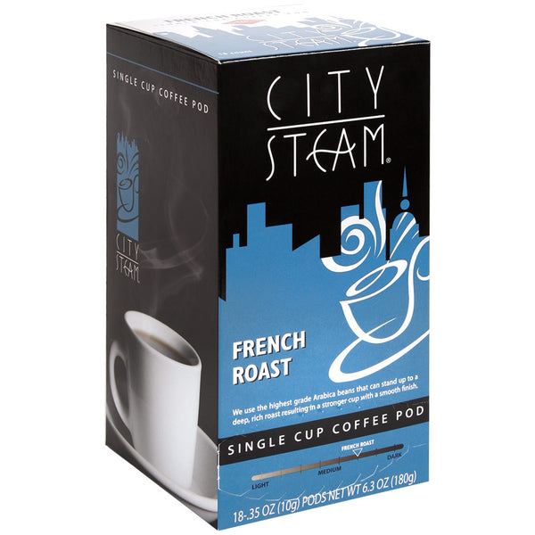 City Steam French Roast Coffee Pods 18 ct