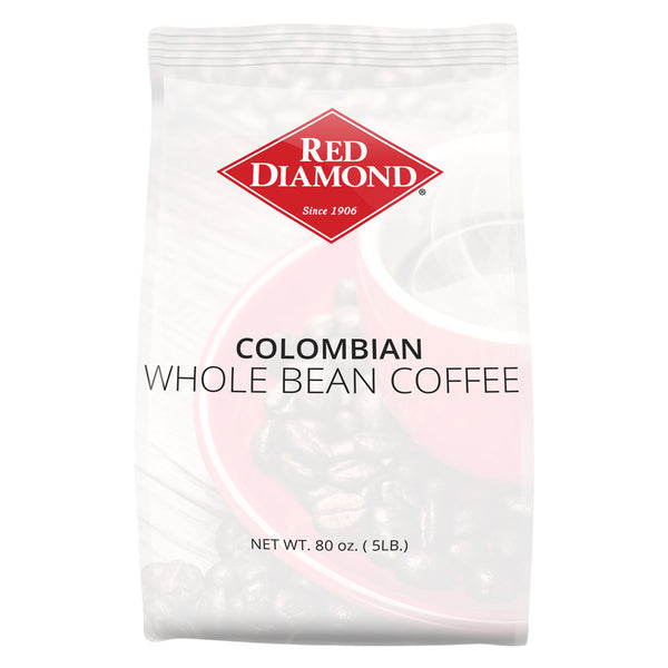 Red Diamond Colombian Whole Bean Coffee 5 lb