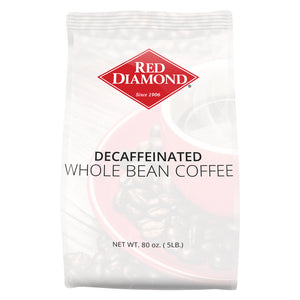 Red Diamond Decaffeinated Whole Bean Coffee 5 lb
