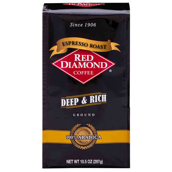 Red Diamond Espresso Roast Ground Coffee 10.5 oz